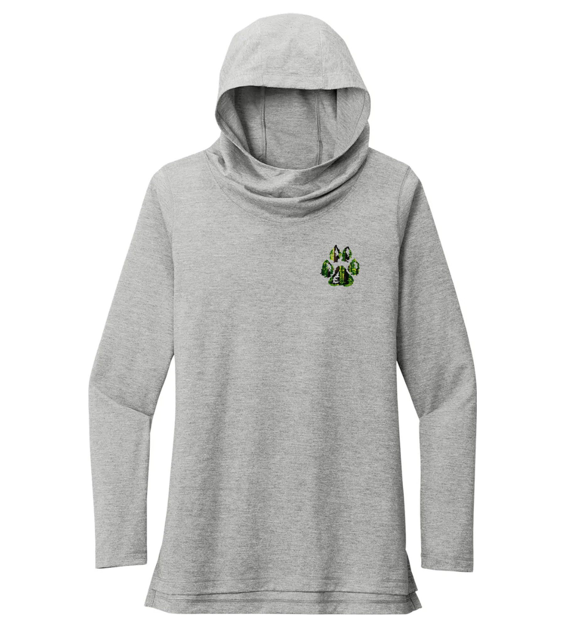 Sport-Tek Ladies PosiCharge Tri-Blend Wicking Long Sleeve Hoodie